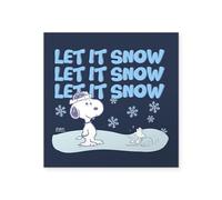 CafePress Let It Snow Square Sticker 3 X 3 Square Bumper Sticker Car Decal