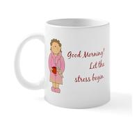 CafePress Let The Stress Begin Mug 11 oz (325 ml) Ceramic Coffee Mug