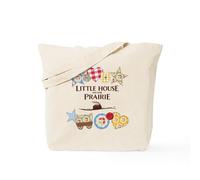 CafePress Little House On The Prairie Natural Canvas Tote Bag, Reusable Shopping Bag