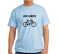 CafePress Live Simply Bike Light T Shirt Men's Traditional Fit Light Casual Tshirt