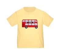 CafePress London Double Decker Bus Toddler T Shirt Cute Toddler T-Shirt, 100% Cotton Daffodil Yellow