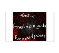 CafePress Mad Poet Sticker Rectangle Bumper Sticker Car Decal