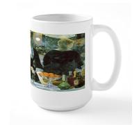 CafePress Manet, A Bar At The Folies Bergere Large Mug 15 oz (444 ml) Ceramic Coffee Mug