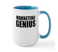 CafePress Marketing Genius Mugs 15 oz (444 ml) Ceramic Coffee Mug