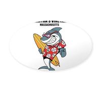 CafePress Marthas Vineyard, Massachusetts Sticker Oval Bumper Sticker, Euro Oval Car Decal