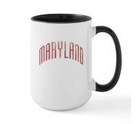 CafePress Maryland Grunge Large Mug 15 oz (444 ml) Ceramic Coffee Mug