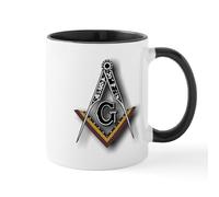 CafePress Masonic Square and Compass Mug 11 oz (325 ml) Ceramic Coffee Mug