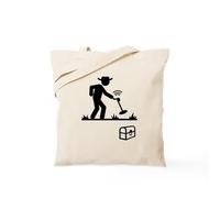 CafePress Metal Detecting Tote Bag Natural Canvas Tote Bag, Reusable Shopping Bag