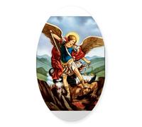 CafePress Michael Morning Oval Bumper Sticker, Euro Oval Car Decal