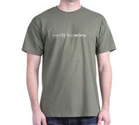 CafePress - Mostly Harmless T-Shirt - 100% Cotton T-Shirt Military Green