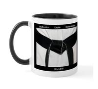 CafePress Motivational Martial Arts Black Belt Mug 11 oz (325 ml) Ceramic Coffee Mug