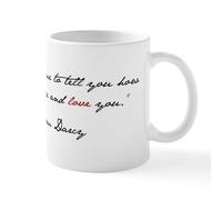 CafePress Mr. Darcy Quote Mug 11 oz (325 ml) Ceramic Coffee Mug