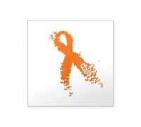 CafePress Multiple Sclerosis (MS) Parenting With MS Awarenes Square Bumper Sticker Car Decal