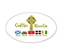 CafePress My Celtic Heritage. Oval Sticker Oval Bumper Sticker, Euro Oval Car Decal