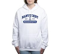 CafePress Nantucket Massachusetts Women's Light Hoodie Pullover Sweatshirt White