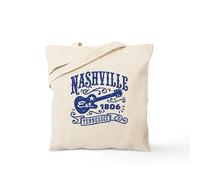 CafePress Nashville Tennessee Tote Bag Natural Canvas Tote Bag, Reusable Shopping Bag