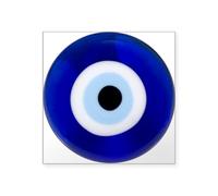 CafePress Nazar Amulet Evil Eye Protection Sticker Square Bumper Sticker Car Decal