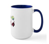 CafePress Neko Atsume: Steven Universe V1 15 oz (444 ml) Ceramic Coffee Mug