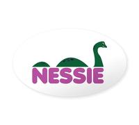 CafePress Nessie Monster Sticker Oval Bumper Sticker, Euro Oval Car Decal