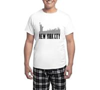 CafePress New York City Men's Light Pajamas Men's Novelty PJ Set
