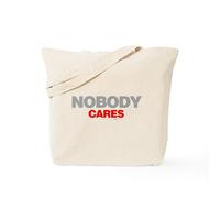 CafePress Nobody Cares Tote Bag Natural Canvas Tote Bag, Reusable Shopping Bag