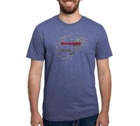 CafePress Nordschleife T Shirt Men's Tri-blend T-Shirt Heather Blue
