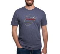 CafePress Nordschleife T Shirt Men's Tri-blend T-Shirt Heather Navy