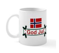 CafePress Norway God Jul Mug 11 oz (325 ml) Ceramic Coffee Mug