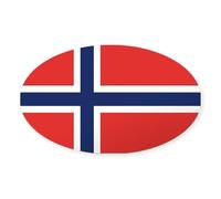 CafePress Norway Oval Sticker Oval Bumper Sticker, Euro Oval Car Decal
