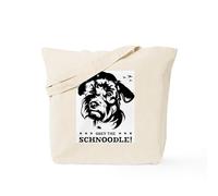 CafePress Obey The Schnoodle Propaganda Tote Bag Natural Canvas Tote Bag, Reusable Shopping Bag