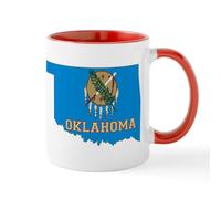 CafePress Oklahoma Flag Mug 11 oz (325 ml) Ceramic Coffee Mug