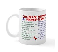 CafePress Old English Sheepdog Property Laws 2 Mug 11 oz (325 ml) Ceramic Coffee Mug
