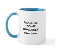 CafePress Oliver Twist Quote Mug 11 oz (325 ml) Ceramic Coffee Mug