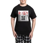 CafePress Only Strong Survive Rugby Men's Dark Pajamas Men's Novelty PJ Set