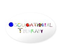 CafePress OT At Work Oval Bumper Sticker, Euro Oval Car Decal