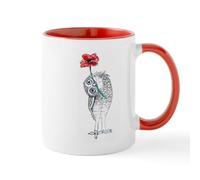 CafePress Owl & Poppy Mugs 11 oz (325 ml) Ceramic Coffee Mug