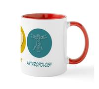CafePress Peace Love Anthropology Mug 11 oz (325 ml) Ceramic Coffee Mug