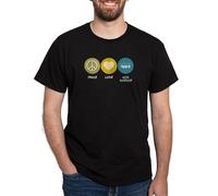 CafePress - Peace Love Soil Science - 100% Cotton T-Shirt Black