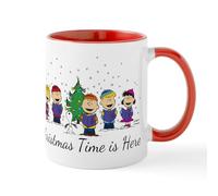 CafePress Peanuts Christmas Time is Ceramic Mug 11 oz (325 ml) Ceramic Coffee Mug