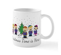 CafePress Peanuts Christmas Time is Ceramic Mug 11 oz (325 ml) Ceramic Coffee Mug