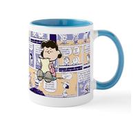 CafePress Peanuts Lucy Comic Strip 11 oz (325 ml) Ceramic Coffee Mug