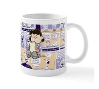 CafePress Peanuts Lucy Comic Strip 11 oz (325 ml) Ceramic Coffee Mug