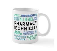 CafePress Pharmacy Technician Word Cloud 11 oz (325 ml) Ceramic Coffee Mug