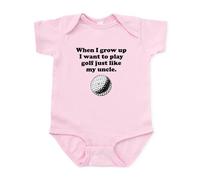 CafePress Play Golf Like My Uncle Body Suit - Cute Infant Bodysuit Baby Romper