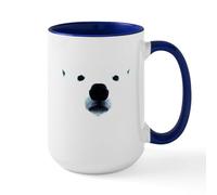 CafePress Polar Bear Face Large Mug 15 oz (444 ml) Ceramic Coffee Mug