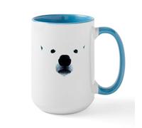 CafePress Polar Bear Face Large Mug 15 oz (444 ml) Ceramic Coffee Mug