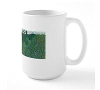 CafePress Poppy Field by Gustav Klimt Mugs 15 oz (444 ml) Ceramic Coffee Mug