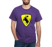 CafePress Prancing Moose Dark T Shirt, 9 Moose Men's Traditional Fit Dark Casual Tshirt Purple