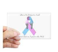 CafePress Pregnancy And Infant Loss Awareness Sticker (Recta Rectangle Bumper Sticker Car Decal