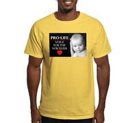 CafePress Pro Life Voice for The Voiceless Light T Shirt Men's Traditional Fit Light Casual Tshirt Yellow